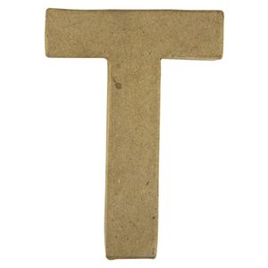 Papier mache letter T