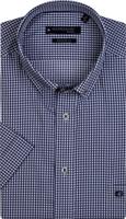 Giordano Overhemd Korte Mouwen Geruit Print Button Down