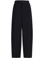 Marni pantalon droit à logo brodé - Noir