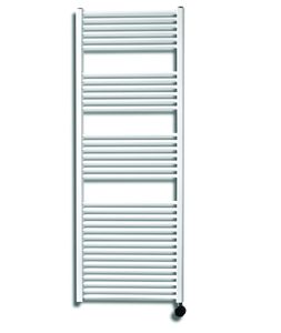 Sanicare elektrische design radiator 60x172cm wit met thermostaat rechts zwart