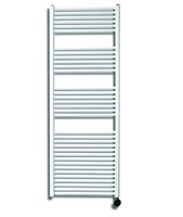 Sanicare elektrische design radiator 60x172cm wit met thermostaat rechts zwart - thumbnail