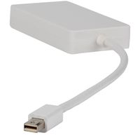 Valueline VLMP37465W0.20 kabeladapter/verloopstukje Mini DisplayPort DVI, VGA, HDMI Wit - thumbnail