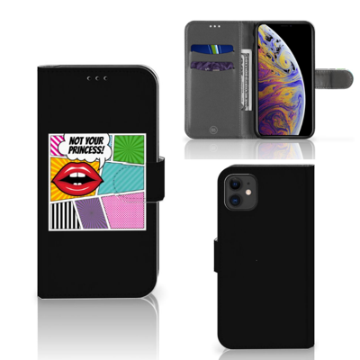 Apple iPhone 11 Wallet Case met Pasjes Popart Princess Apple iPhone 11 Wallet Case met Pasjes Popart Princess