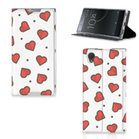 Sony Xperia L1 Hoesje met Magneet Hearts - thumbnail