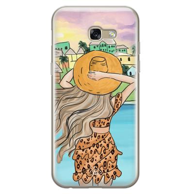 Samsung Galaxy A5 2017 siliconen hoesje - Sunset girl Samsung Galaxy A5 2017 siliconen hoesje - Sunset girl
