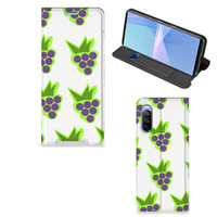 Sony Xperia 10 III Flip Style Cover Druiven