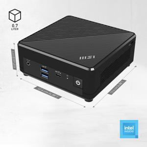 MSI Cubi N ADL-N200 BB 0.66L sized PC Zwart Intel SoC 3,7 GHz