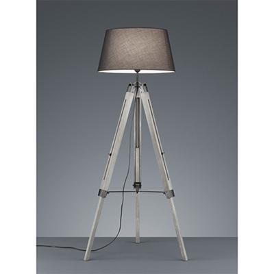 Reality Vloerlamp Tripod - Hout - Grijs