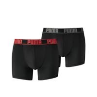 Puma Boxershorts Active Black/Red 2-Pack-S