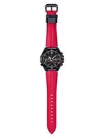 Horlogeband Casio ECB10HR-1A Leder Rood