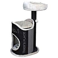 Trixie 44415 krabpaal Susana, 90 x 54 x 44 cm, zwart/lichtgrijs/grijs