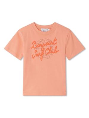 Bonpoint T-shirt met logoprint - Oranje