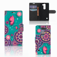 LG Spirit Hoesje Cirkels en Vlinders