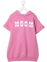 MSGM Kids robe à logo imprimé - Rose - thumbnail