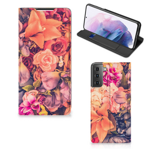 Samsung Galaxy S21 Plus Smart Cover Bosje Bloemen