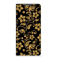 Samsung Galaxy S20 FE Smart Cover Gouden Bloemen