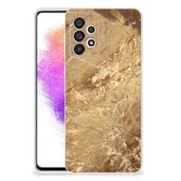 Samsung Galaxy A73 5G TPU Siliconen Hoesje Marmer Creme