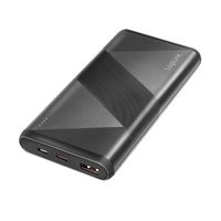 LogiLink PA0275 Accupack 10000 mAh Quick Charge 3.0, Fast Charge, Power Delivery 2.0 LiPo Zwart - thumbnail