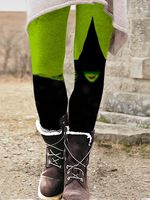 Casual Jersey Halloween Legging