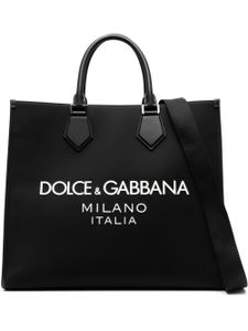 Dolce & Gabbana sac cabas à logo embossé - Noir