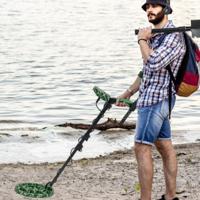 Professionele Metaaldetector Licht Gouddetector met 5 Modi Gouddetector Waterdicht met 26 cm Zoekspoel voor Kinderen/Volwassenen - thumbnail