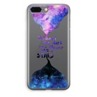 Stars quote: iPhone 8 Plus Transparant Hoesje