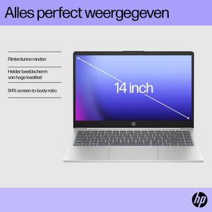 HP 14-ep0035nd Intel® Core™ i5 i5-1235U Laptop 35,6 cm (14") Full HD 8 GB DDR4-SDRAM 512 GB SSD Wi-Fi 6E (802.11ax) Windows 11 Home Zilver