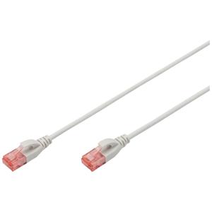 Digitus DK-1617-030S RJ45 Netwerkkabel, patchkabel CAT 6 U/UTP 3.00 m Grijs Halogeenvrij, Vlambestendig, Flexibel, Onafgeschermd 1 stuk(s)