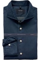 OLYMP SIGNATURE Soft Business Tailored Fit Overhemd indigo, Effen - thumbnail