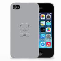 Apple iPhone 4 | 4s Telefoonhoesje met Naam Grijs Baby Olifant