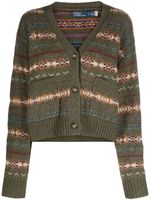 Polo Ralph Lauren cardigan en maille Fair Isle - Vert