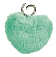 Moses sleutelhanger hart 9 cm pluche groen