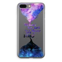 Stars quote: iPhone 8 Plus Transparant Hoesje