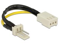 DeLOCK Voedingskabel 3 pin male > 3 pin female (fan) kabel