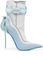 Le Silla bottines à ornements en cristal - Bleu - thumbnail