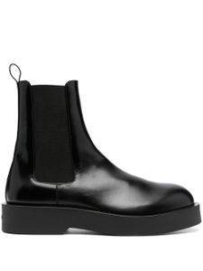 Jil Sander bottines chelsea en cuir - Noir