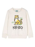 Kenzo Kids sweat à logo imprimé - Tons neutres