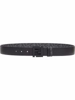 FENDI ceinture réversible à boucle logo - Noir