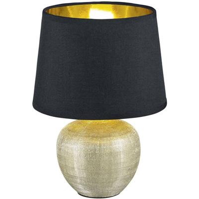Reality Tafellamp Luxor 26 Cm Keramiek/textiel Goud/zwart
