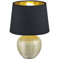 Reality Tafellamp Luxor 26 Cm Keramiek/textiel Goud/zwart