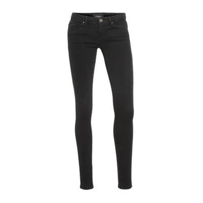 ONLY extra low waist skinny jeans ONLCORAL black denim