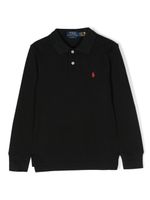 Ralph Lauren Kids polo en coton à logo brodé - Noir