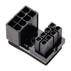 inLine Stroom Adapter [1x ATX-stekker 8-polig (4+4) - 1x ATX-bus 8-polig (4+4)] Zwart