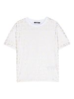 Balmain Kids t-shirt en coton à logo imprimé - Blanc