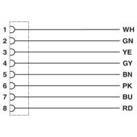 Phoenix Contact 1407823 Sensor/actuator connector, geassembleerd M12 Aantal polen: 8 1 stuk(s) - thumbnail