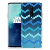 OnePlus 7T Pro TPU bumper Zigzag Blauw