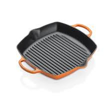 LE CREUSET - Signature - Grill 30cm vierkant Oranjerood