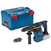 Bosch Professional 18V System GBH 18V-26 F accu-boorhamer (2,6 J slagenergie, incl. snelwisselhouder 13 mm, hulpgreep, in L-BOXX)