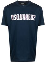 DSQUARED2 t-shirt à logo imprimé - Bleu - thumbnail