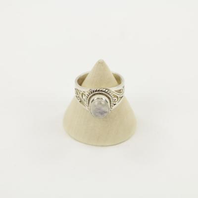 Zilveren Ring met Maansteen Maat 17 - Model 1 (Sterling Zilver 925)